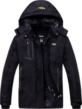 Women'S Mountain Waterproof Ski Jacket Windproof Rain Jacket Winter Warm Hooded Coat
